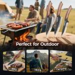 BOMASS Hand Forged Japanese Honesuki Knife Set