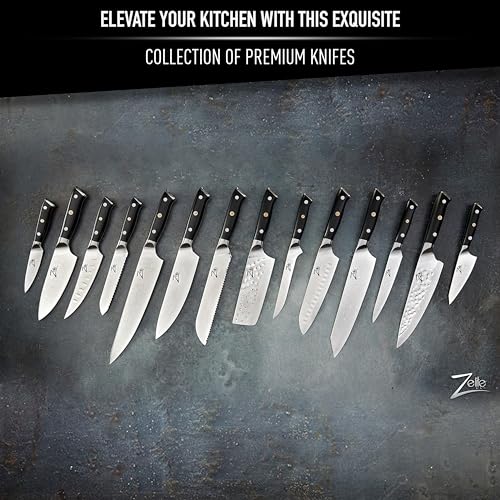 Zelite Alpha-Royal Honesuki Knife: 4.5 Inch, Japanese Damascus