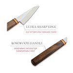 Voeux 5-Inch Honesuki Boning Knife with Rosewood Handle
