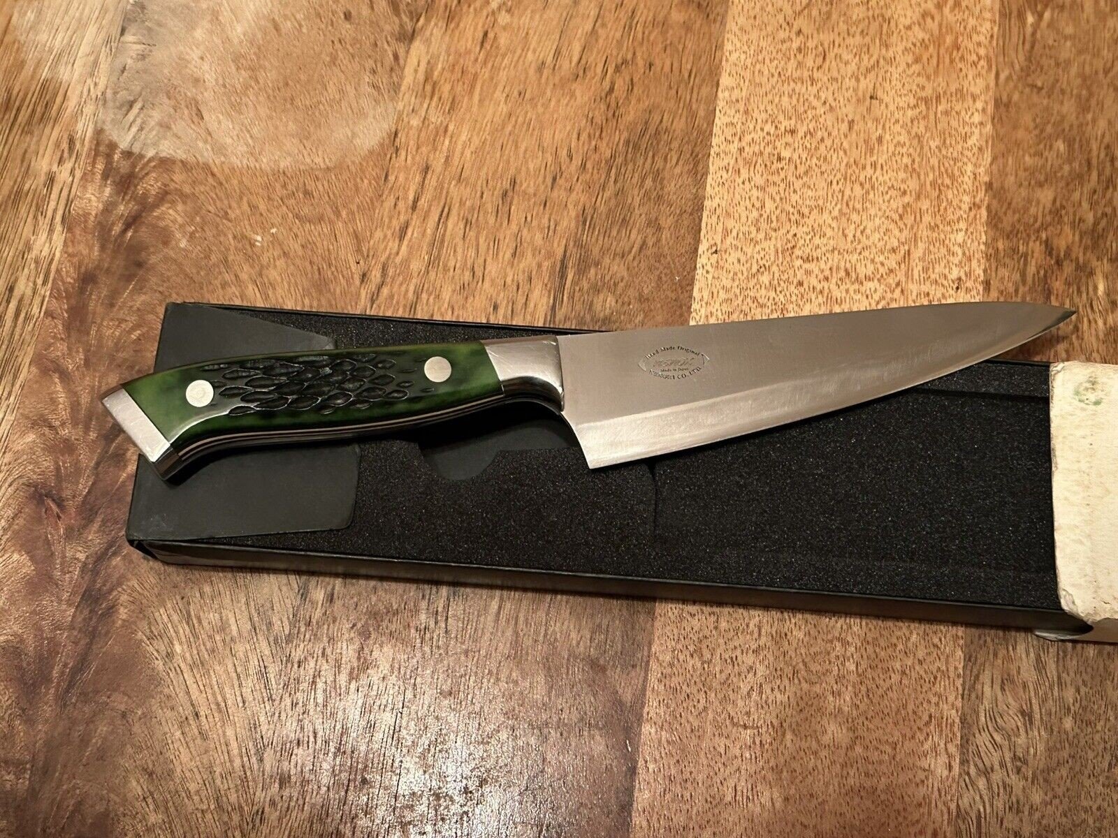 Nenohi NENOX-S Honesuki Knife 150mm Green Bone