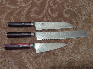 Shun Hiro Damascus SG2 Honesuki Knife Set