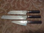 Shun Hiro Damascus SG2 Honesuki Knife Set