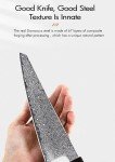 F.YOUNG 6" Damascus Steel Honesuki Knife