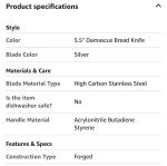 ZELITE INFINITY 5.5” Serrated Honesuki Knife