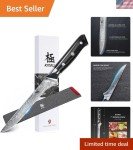 Shogun Series Honesuki Knife - 7" VG10 Damascus