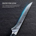 Shogun Series Honesuki Knife - 7" VG10 Damascus