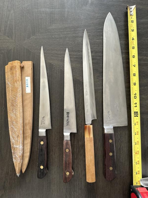 White Steel Honesuki Knives