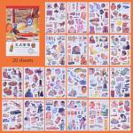 Vintage Washi Stickers for Aesthetic Journals