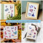 Vintage Washi Stickers for Aesthetic Journals