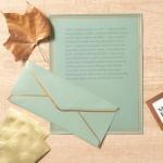 Elegant 50-Pack Sage Green Stationery Set