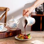 Ceramic Sugar and Creamer Set with Lid