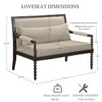 Lily Pond Loveseat - Coastal Cottage Charm