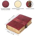 Vintage Leather Journal with Deckle Edge Paper