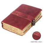 Vintage Leather Journal with Deckle Edge Paper