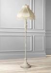 Vintage Shabby Chic Floor Lamp with Fringe Shade