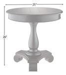 Rene Round Pedestal Side Table