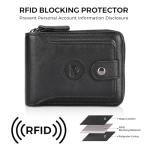 Leather Wallet with RFID Protection & AirTag Slot