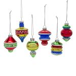 Kurt Adler 6-Piece Glass Ornament Set