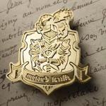 Personalized Medieval Shield Wax Seal Stamp with Red Beech Handle