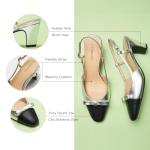 Roaring Twenties Slingback Heels with Bow 