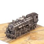 Vintage Steam Train 3D Pop Up Birthday Card