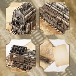 Vintage Steam Train 3D Pop Up Birthday Card