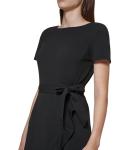 Elegant Black Ruffle Skirt Dress for Women