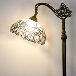Tiffany Style Crystal Floor Lamp with Gooseneck