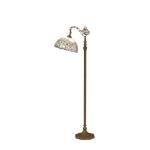 Tiffany Style Crystal Floor Lamp with Gooseneck