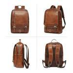 Vintage Leather Backpack for Men – Travel Ready