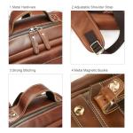 Vintage Leather Backpack for Men – Travel Ready