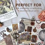 Vintage Washi Stickers and Scrapbook Paper Set