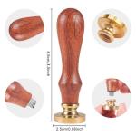 Lion Shield Wax Seal Stamp with Wooden Handle