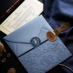 Lion Shield Wax Seal Stamp with Wooden Handle