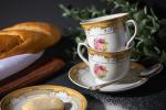 Vintage Rose Teacup and Saucer Set