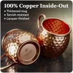 Artisan Copper Moscow Mule Mugs Gift Set