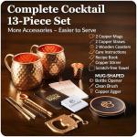Artisan Copper Moscow Mule Mugs Gift Set