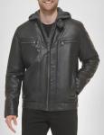 Calvin Klein Motorcycle Jacket with Hoodie