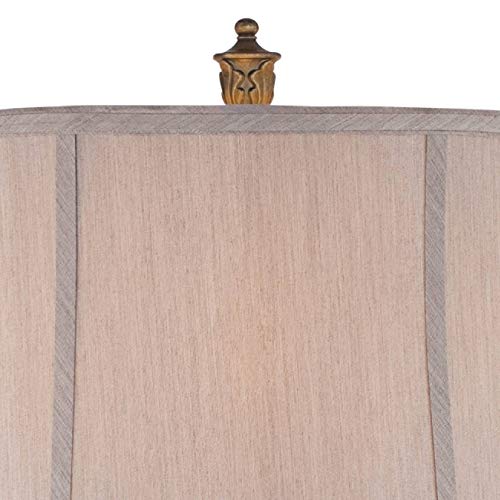 Elegant French Country Console Table Lamp - Antique Gold