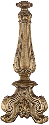 Elegant French Country Console Table Lamp - Antique Gold