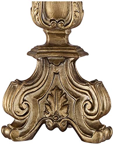 Elegant French Country Console Table Lamp - Antique Gold