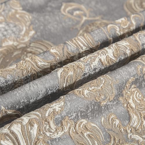 Elegant Damask Chenille Sofa Cover with Tassels 