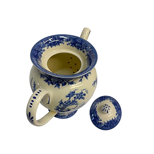 Blue Pagoda Transferware Porcelain Tea Set - Antique Reproduction | Classic Historia