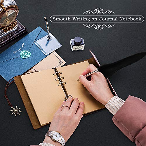 Antique Feather Quill Pen Calligraphy Set, Black Gift Box | Classic Historia