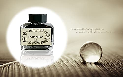 Black Calligraphy Ink for Fountain Pens Quill Pens 