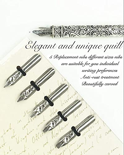 Antique-Style Quill Pen Set