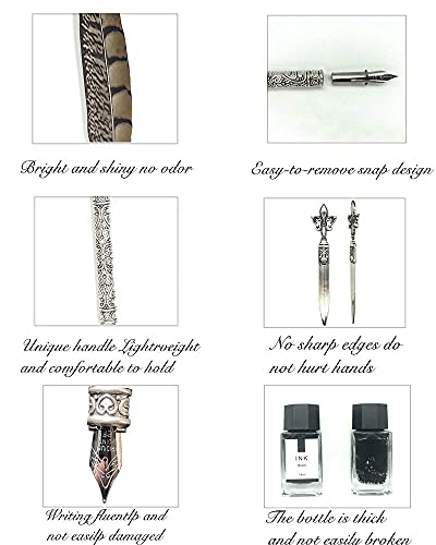 Antique-Style Quill Pen Set