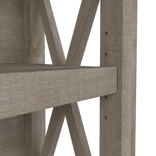 Key West Tall 5-Shelf Bookcase - Washed Gray