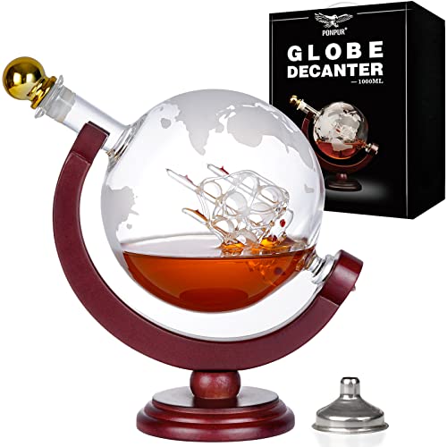 Globe Whiskey Decanter - Unique Gift for Him | Classic Historia