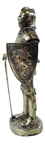 Ebros 7 Sir Geoffrey Knight Statue with Lion Shield | Classic Historia